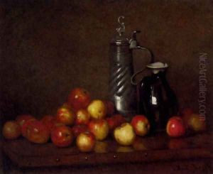 Apples with a Tankard and Jug by Claude Joseph Bail