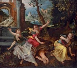 The Discovery Of Erichthonius By The Daughters Of Cecrops The Discovery Of Erichthonius By The Daughters Of Cecrops