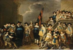 The Arquebusiersa"" Civic Guard 
Company Of Captain Cornelis De Graeff And Lieutenant Hendrik Lauwersz. 
In Amsterdam by Jacob Adriaensz Backer