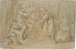 The Continence Of Scipio by Jacob Adriaensz Backer