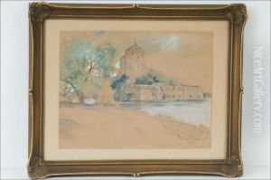 Olavinlinna - Olofsborg by Hugo Elias Backmansson