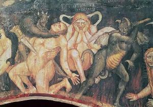 Hell, detail of the lustful, c.1394 by Taddeo Di Bartolo