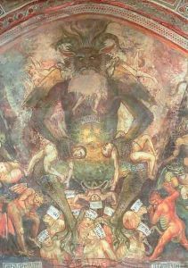 The Last Judgement, detail of the Leviathan, c.1394