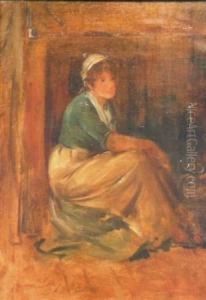 Beside The Hearth by Henry Bacon