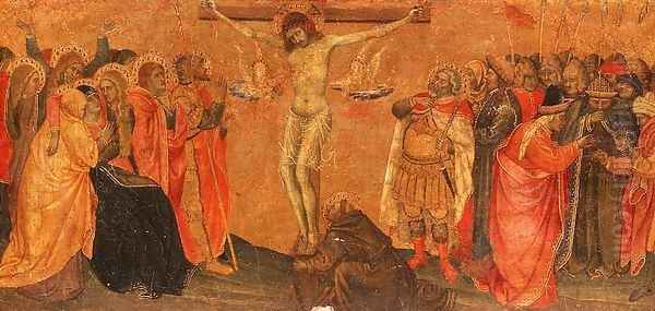 Crucifixion, predella panel - view 1