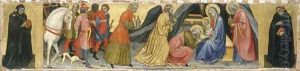 The Adoration of the Magi and two Saints, c.1404 by Taddeo Di Bartolo