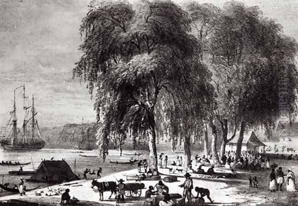 Fish Market, Paramribo, from 'Voyage a Surinam', 1834 - view 1