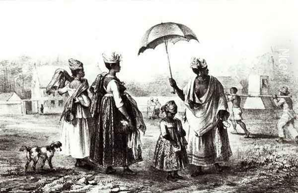 Negroes Traders with Children, from 'Voyage a Surinam',1839 - view 1