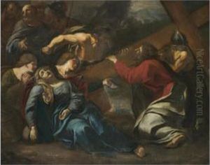 Christ On The Road To Calvary by Sisto Badalocchio
