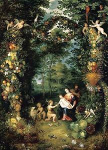 The Holy Family with St John 1630s