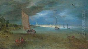 A view of the Scheldt with Antwerp beyond