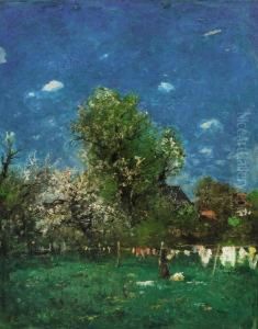Fruhlingslandschaft by Fritz Baer