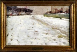 Paysage Enneige by Albert Baertsoen