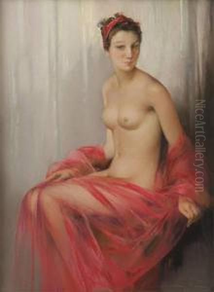 Femme Au Voile Rouge - view 1