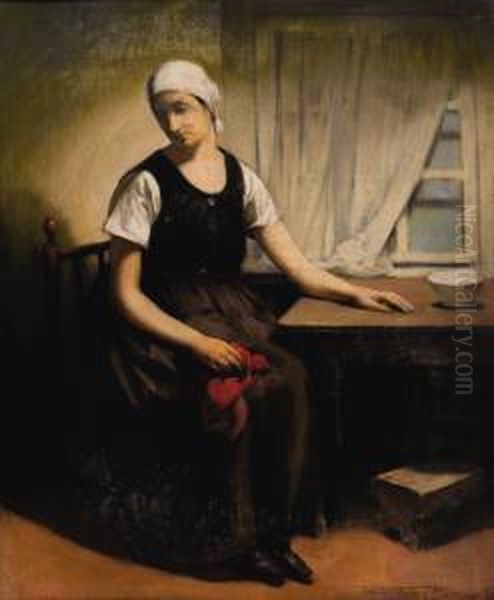 Woman With Red Handkerchief - view 1
