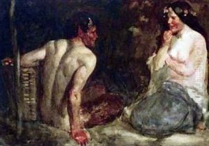Satyr and Nymph by Robert Anning Bell
