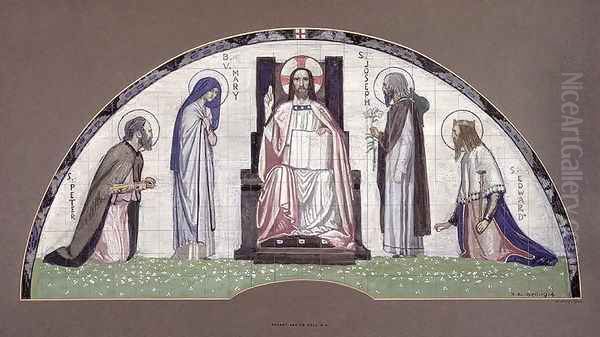 Christ Enthroned with SS. Peter, Joseph, Edward and the Virgin Mary 1914 - view 1
