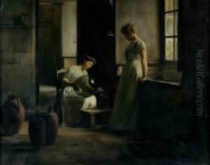 Interior With Two Women by Franck Antoine Bail