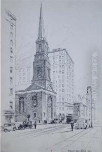 Unitarian Church by Vernon Howe Bailey