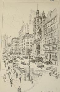 Madison Avenue From 35th Street by Vernon Howe Bailey
