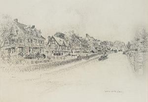 A Philadelphia Suburb Circa 1916 by Vernon Howe Bailey