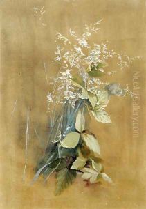 Grass and Poison Ivy by Fidelia Bridges