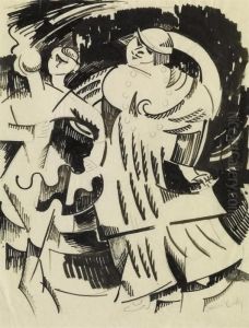 Studie Zu 'marval Au Bal Van Dongen'