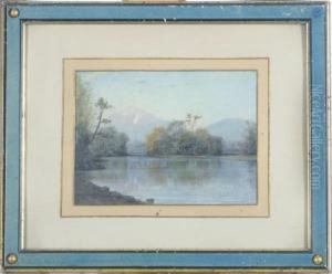 Androscoggin River View From Lead Mine Bridge by William Baptiste Baird
