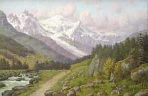 Alpine Landscape by William Baptiste Baird