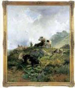 Vaches A L'herbage En Montagne, 1882-1884.