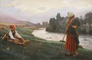 Pastores En Llanas by Dionis Verdaguer Baixeras