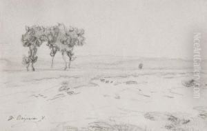Paisaje De La Plana De Vic by Dionis Verdaguer Baixeras