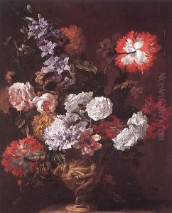 Flower Piece - 1 by Jan-baptist Bosschaert