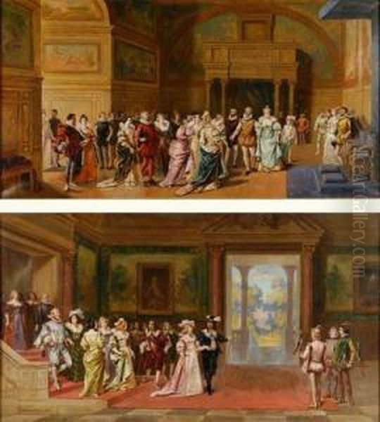 Salle De Bal De Fontainebleau 
Avec Henri Iv Et Marie De Medicis Salle De Bal De Fontainebleau Avec 
Louis Xiii Et Anne D'autriche - view 1