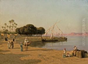 Trading Ships On The Nile Trading Ships On The Nile