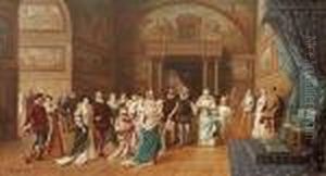 Na Dworze Francuskim - Henryk Iv I Maria Medycejska by Wladyslaw Bakalowicz