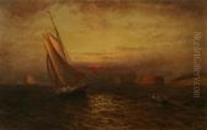 Governor""s Island With Castle Williams by Elisha (Taylor) Baker
