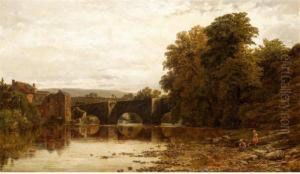 Ludford Bridge, Ludlow by Samuel Henry Baker