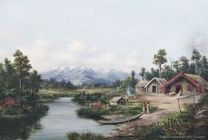 Maori Pa, Waikato by William George Baker