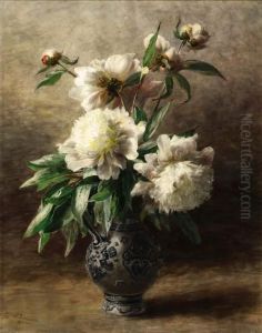 Peonies In A German Stoneware Jug