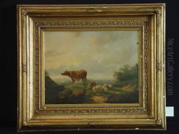 "sommerliche Weidelandschaft M. Jungem Stier - view 1