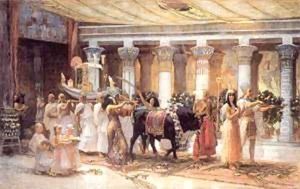 The Procession of the Sacred Bull Anubis