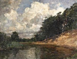 Duinmeer by Julius Jacobus Van De Sande Bakhuyzen