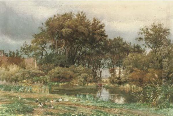 The Pond In Autumn - view 1