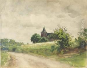 The Church At Vilsteren by Julius Jacobus Van De Sande Bakhuyzen