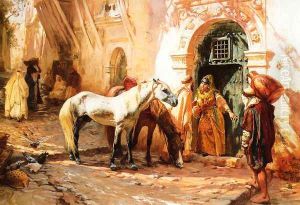 Scene in Morocco by F. A. Bridgeman