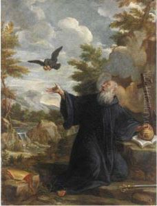 Sant'elia Nutrito Dai Corvi by Lazzaro Baldi