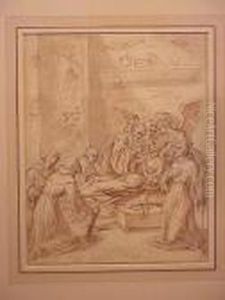 Last Communion Of A Saint by Lazzaro Baldi