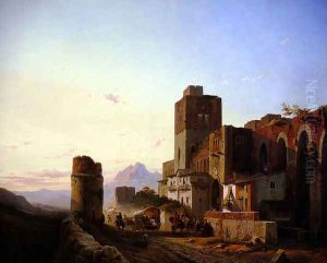 Spanish Town by Francois Antoine Bossuet