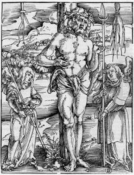 Christus Als Schmerzensmann; Die Kreuzaufrichtung - view 1